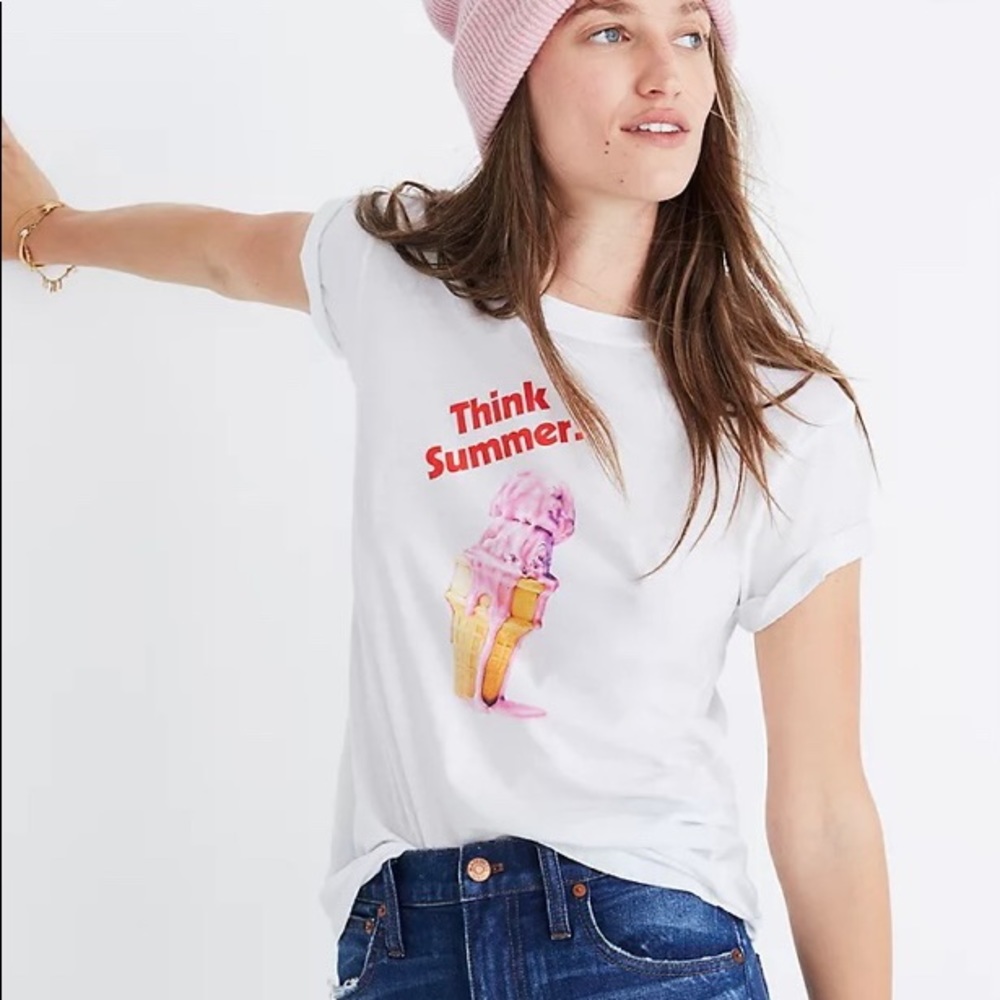 Madewell x Monogram Think Summer Tee T Shirt M